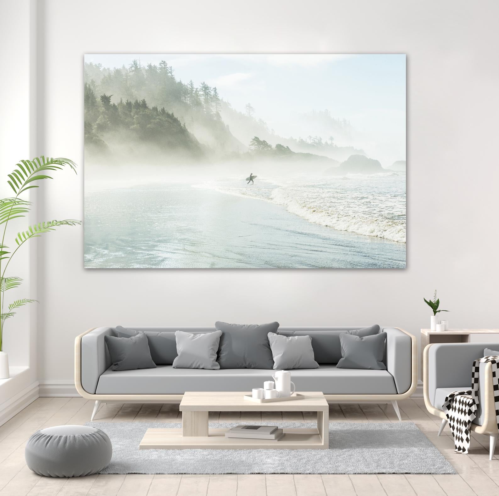 Suhrie - Catching the Morning Surf by 1X on GIANT ART - blue landscape