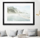 Suhrie - Catching the Morning Surf by 1X on GIANT ART - blue landscape
