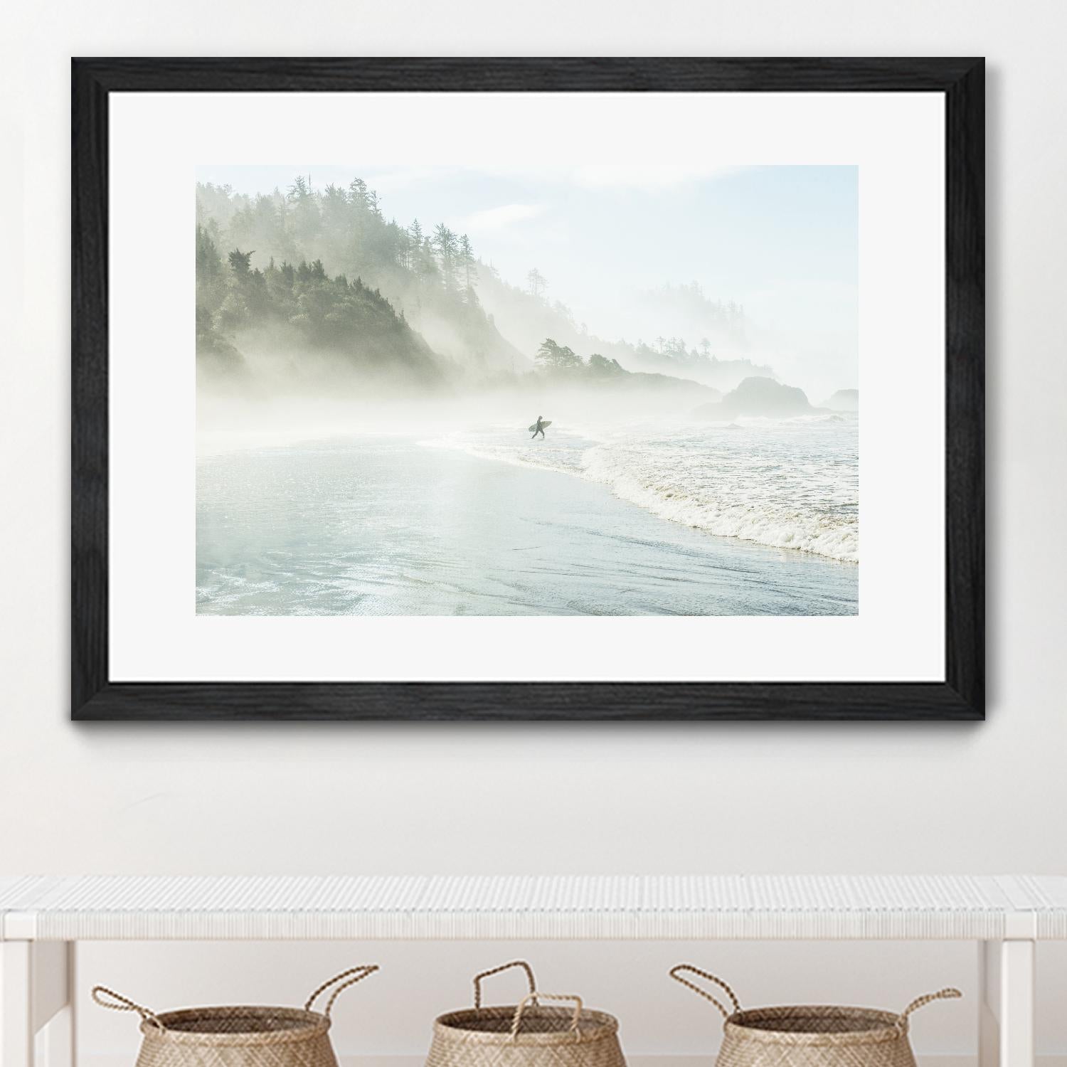 Suhrie - Catching the Morning Surf by 1X on GIANT ART - blue landscape