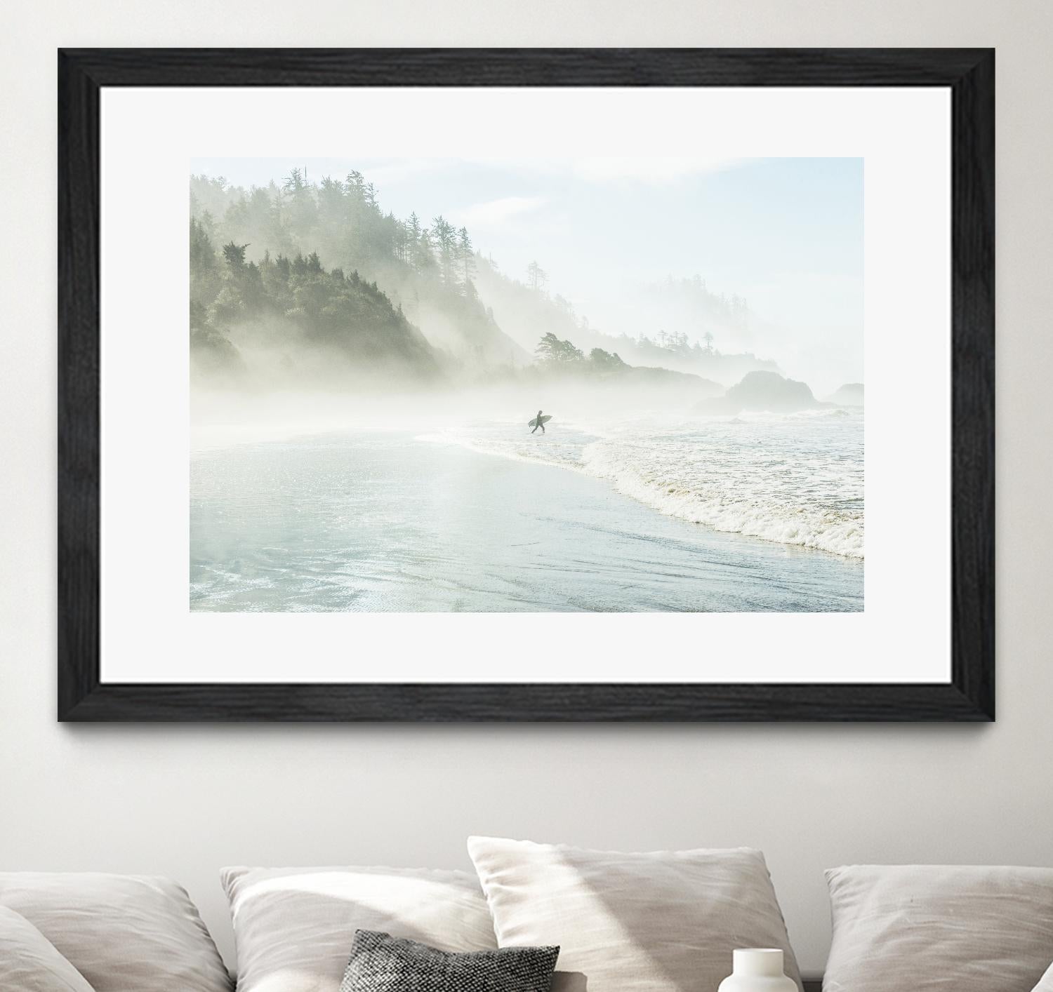 Suhrie - Catching the Morning Surf by 1X on GIANT ART - blue landscape