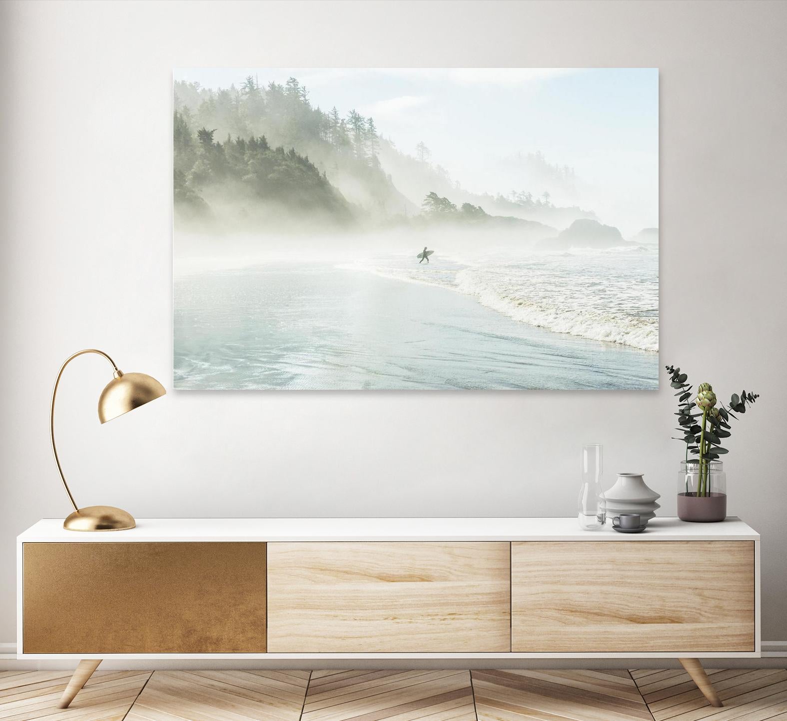Suhrie - Catching the Morning Surf by 1X on GIANT ART - blue landscape