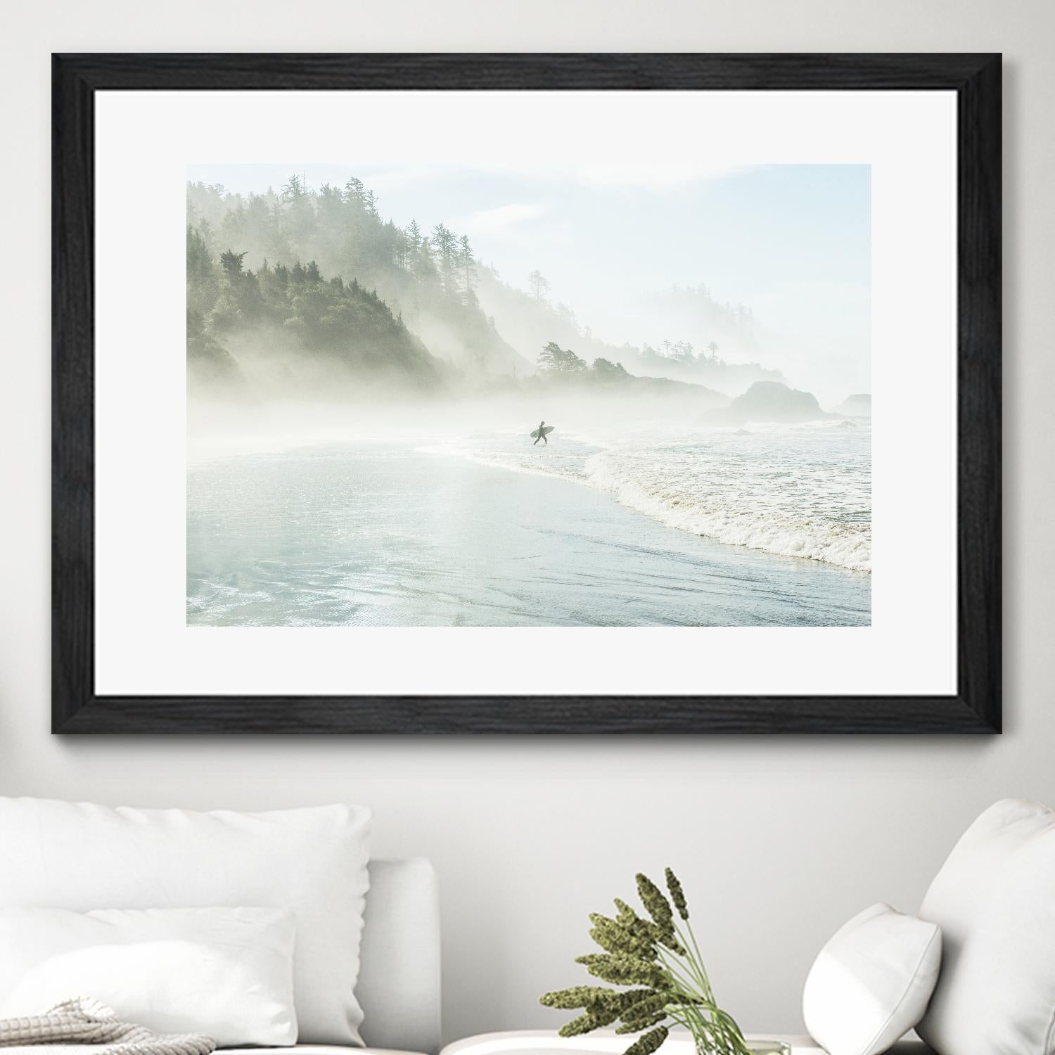 Suhrie - Catching the Morning Surf by 1X on GIANT ART - blue landscape