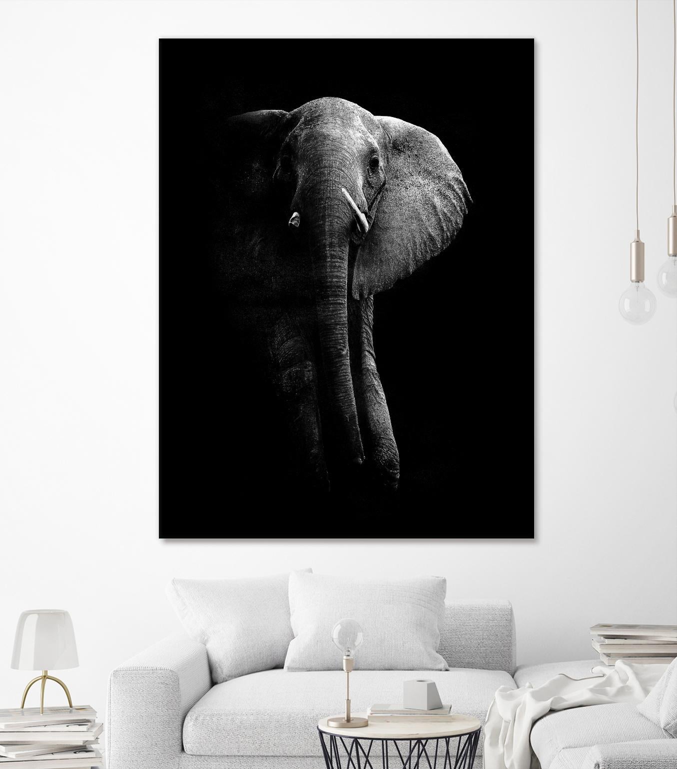 Elephant! by WildPhotoArt on GIANT ART - white black&white nature 