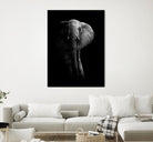 Elephant! by WildPhotoArt on GIANT ART - white black&white nature 