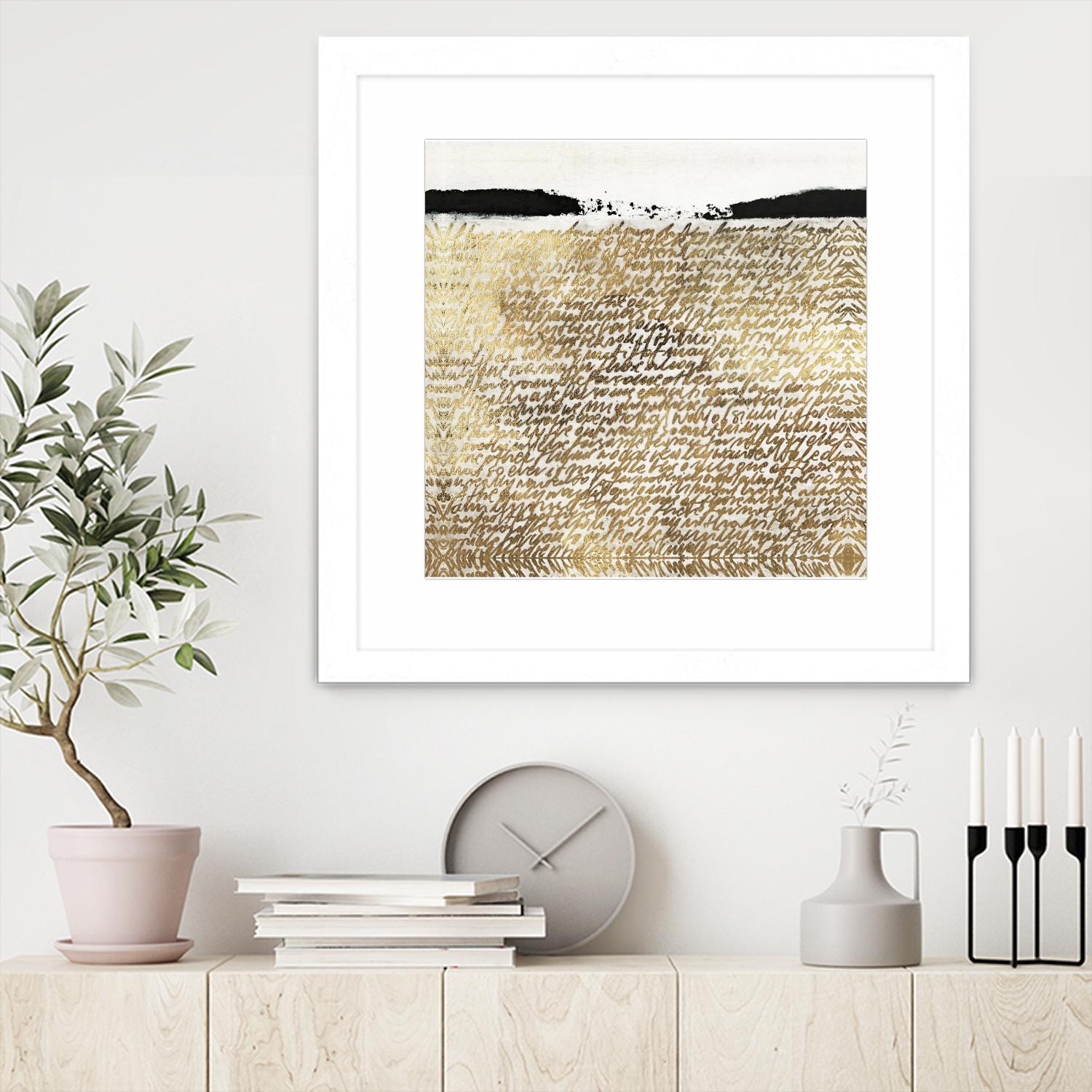 Sequence I by Jadwiga Jarosiewicz on GIANT ART - black abstract
