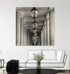Corridor I by YK Studio on GIANT ART - black architectural perspective