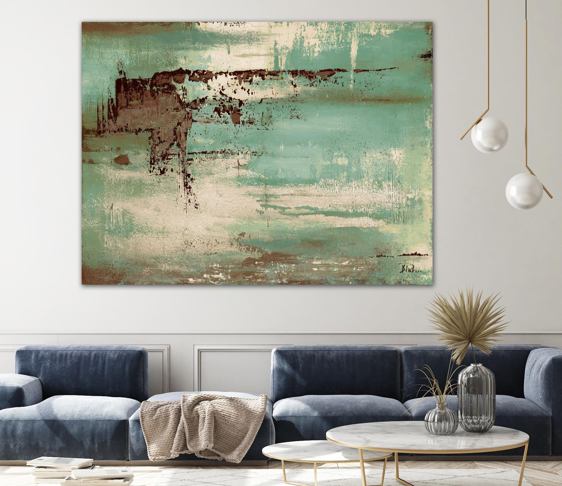The Teal and Brown Ones by Patricia Pinto on GIANT ART - abstract 