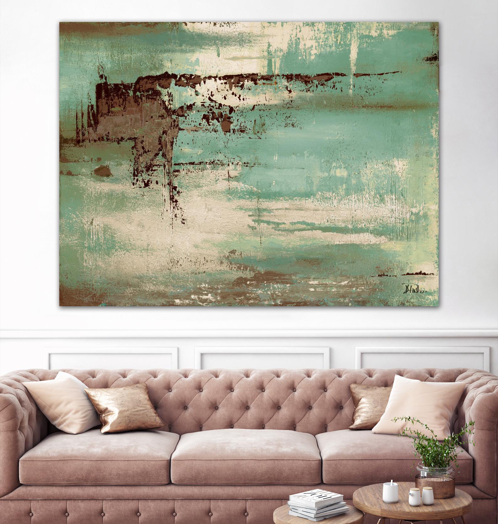 The Teal and Brown Ones by Patricia Pinto on GIANT ART - abstract 