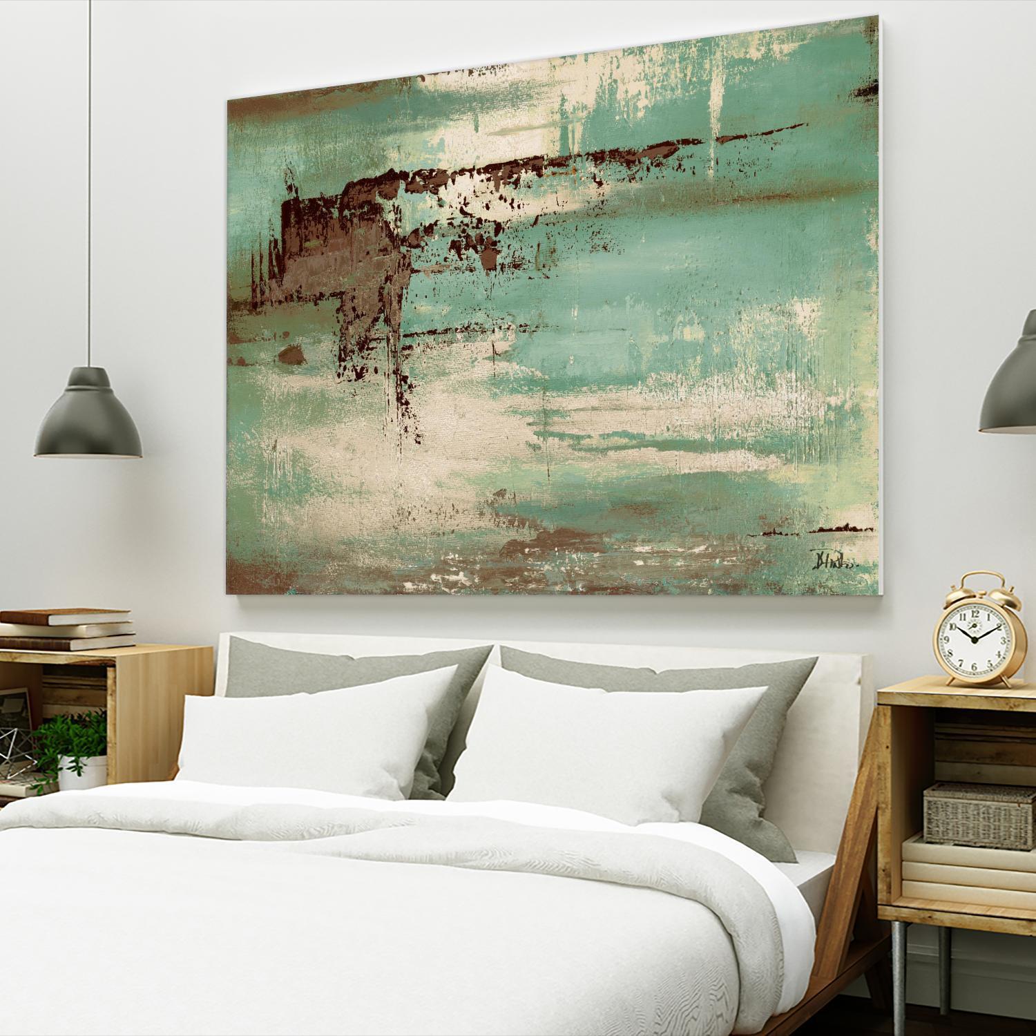 The Teal and Brown Ones by Patricia Pinto on GIANT ART - abstract 