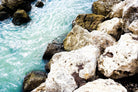 Blue Water Through The Rocks by Acosta on GIANT ART - coastal photography