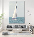 Sailboat In The Ocean by Kathy Mansfield on GIANT ART - coastal 