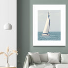 Sailboat In The Ocean by Kathy Mansfield on GIANT ART - coastal 