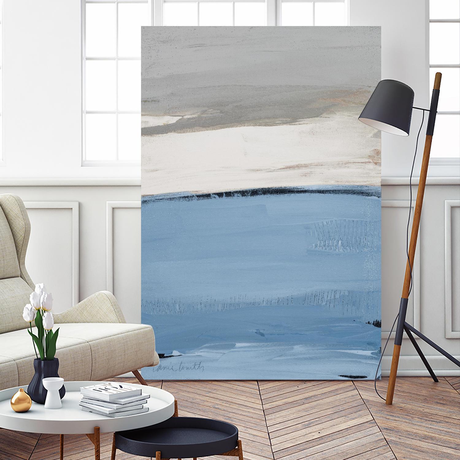 Blue Flatlands I by Lanie Loreth on GIANT ART - abstract 