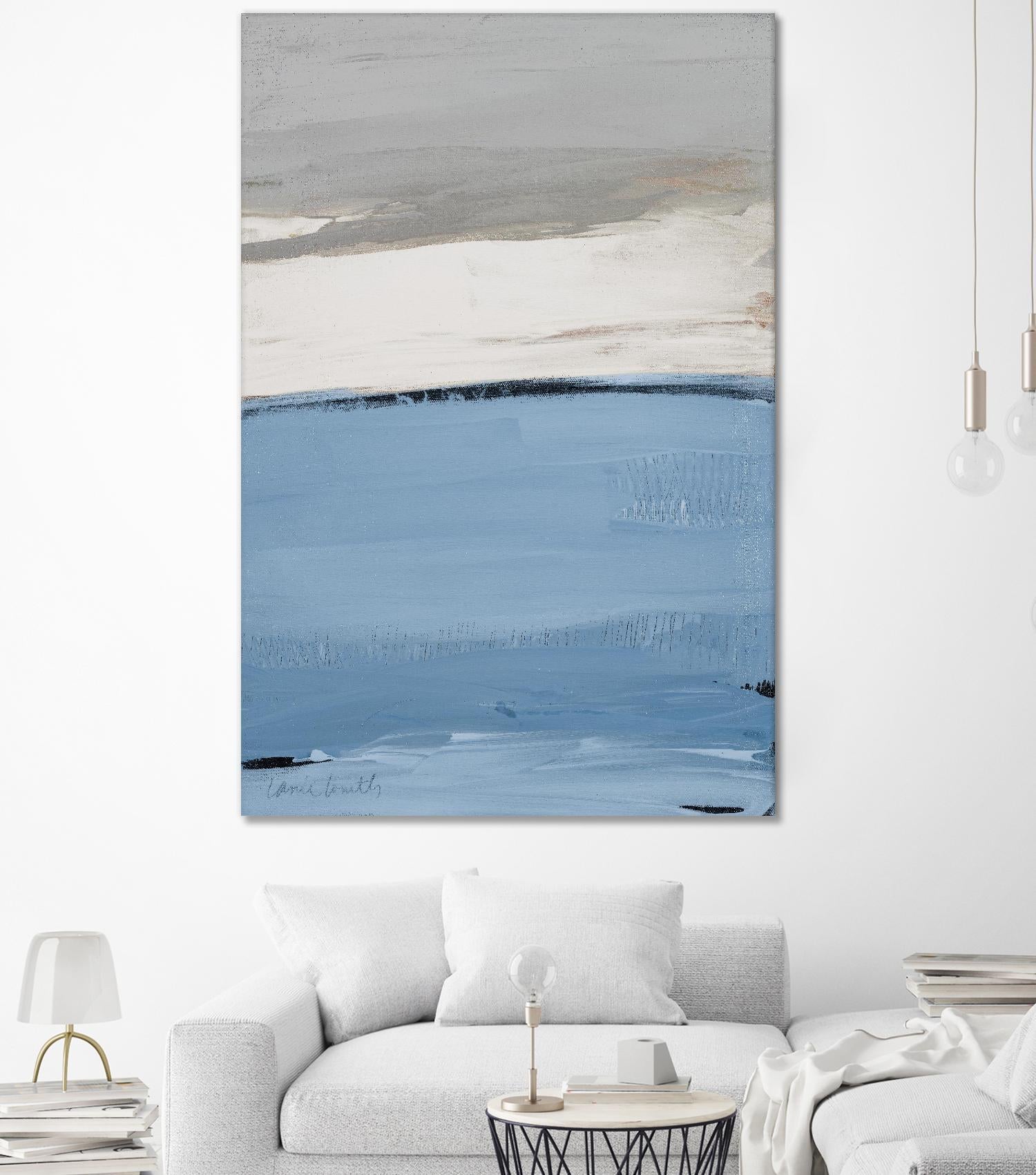 Blue Flatlands I by Lanie Loreth on GIANT ART - abstract 