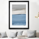 Blue Flatlands I by Lanie Loreth on GIANT ART - beige abstract 