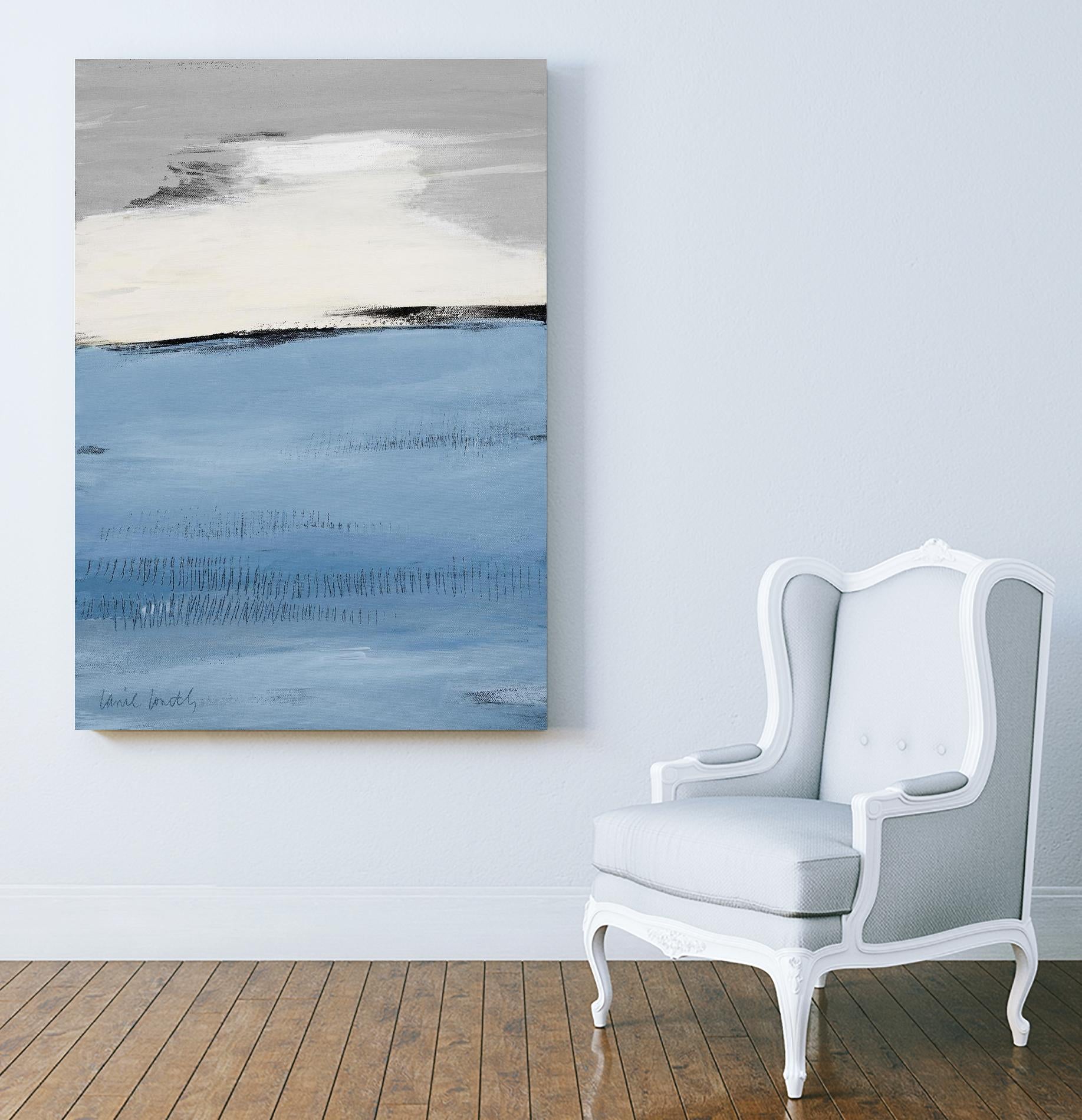 Blue Flatlands II by Lanie Loreth on GIANT ART - blue abstract 