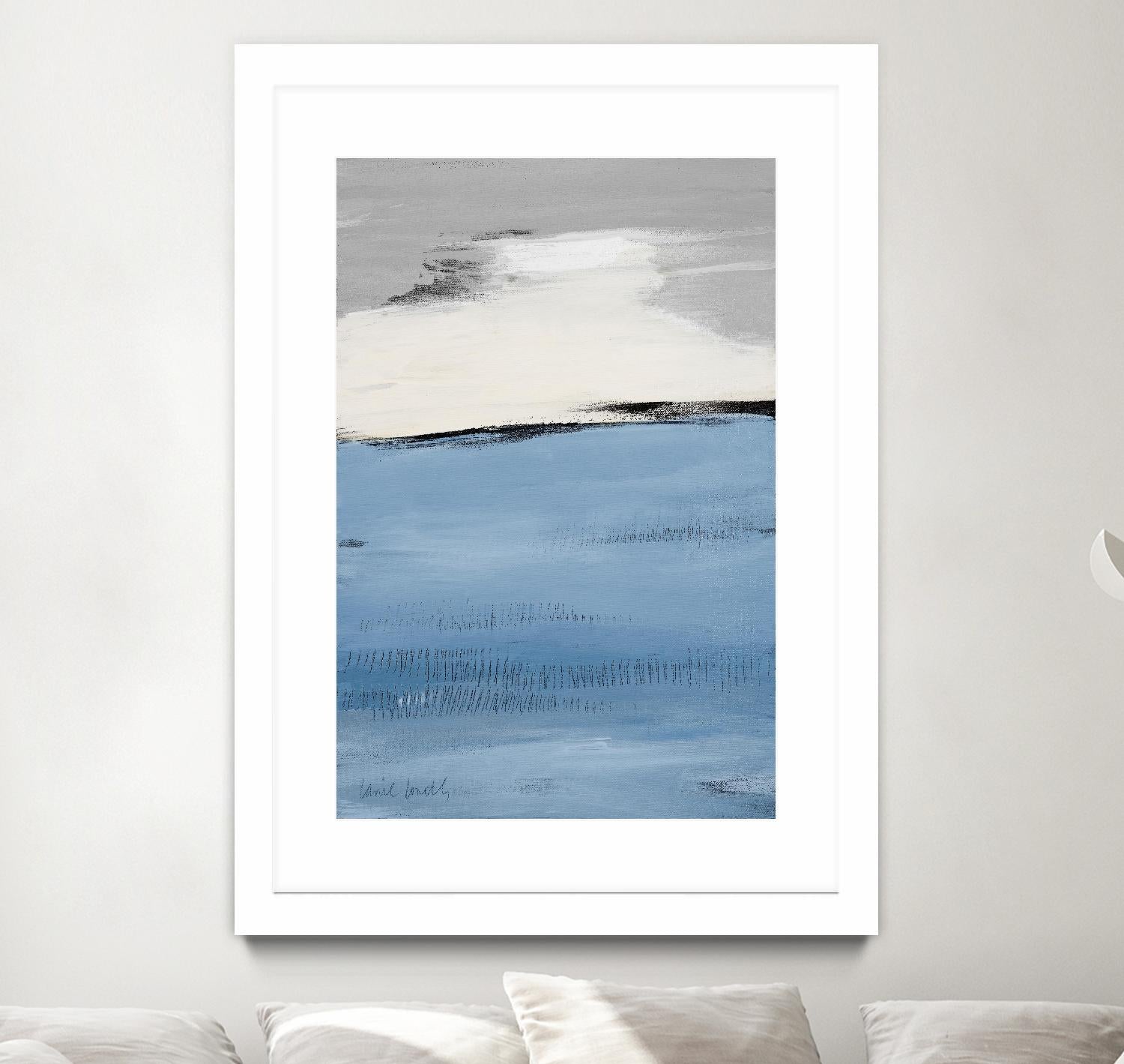 Blue Flatlands II by Lanie Loreth on GIANT ART - blue abstract 