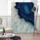 Up Close Blue Mineral I by Susan Bryant on GIANT ART - abstract 