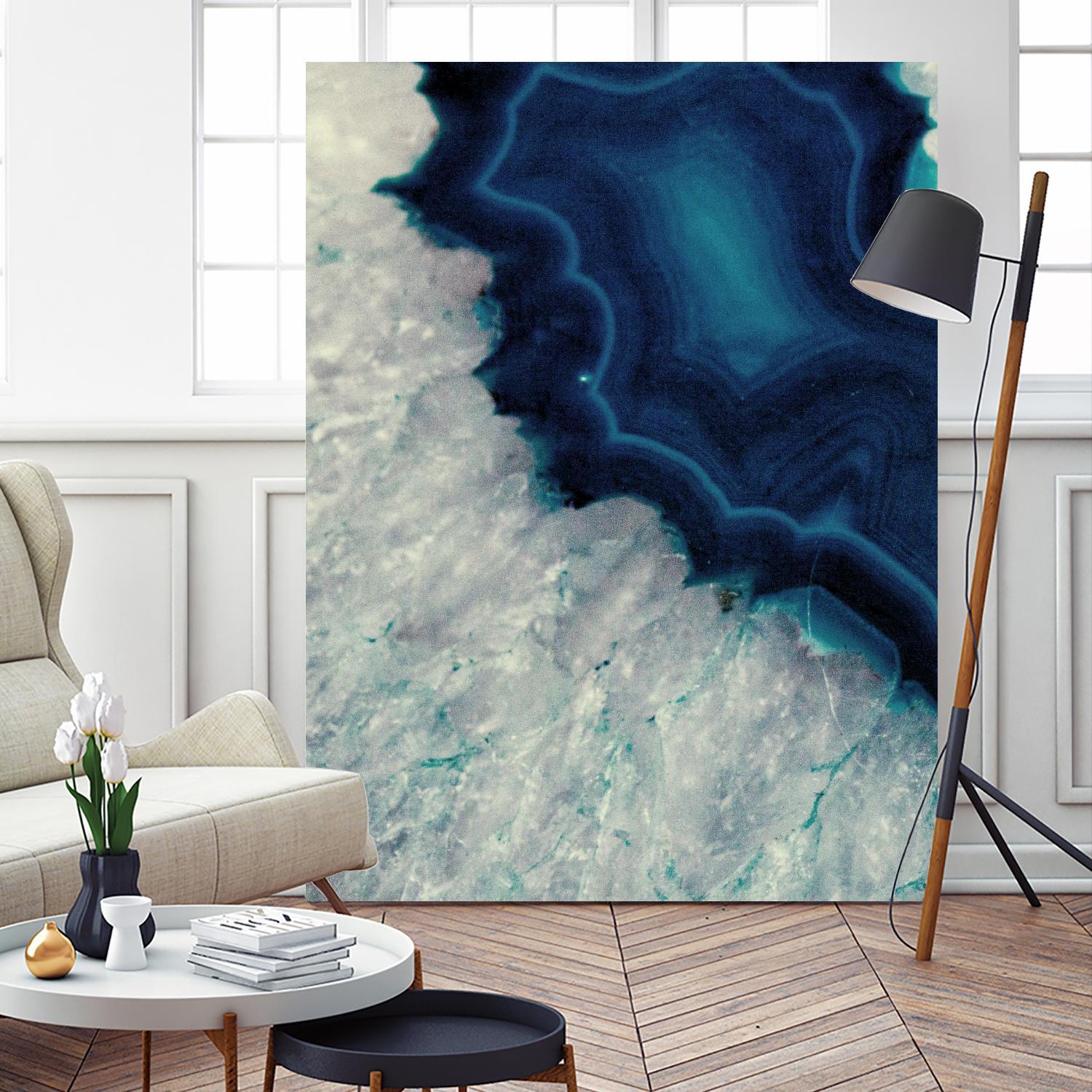 Up Close Blue Mineral I by Susan Bryant on GIANT ART - abstract 