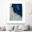 Up Close Blue Mineral I by Susan Bryant on GIANT ART - abstract 