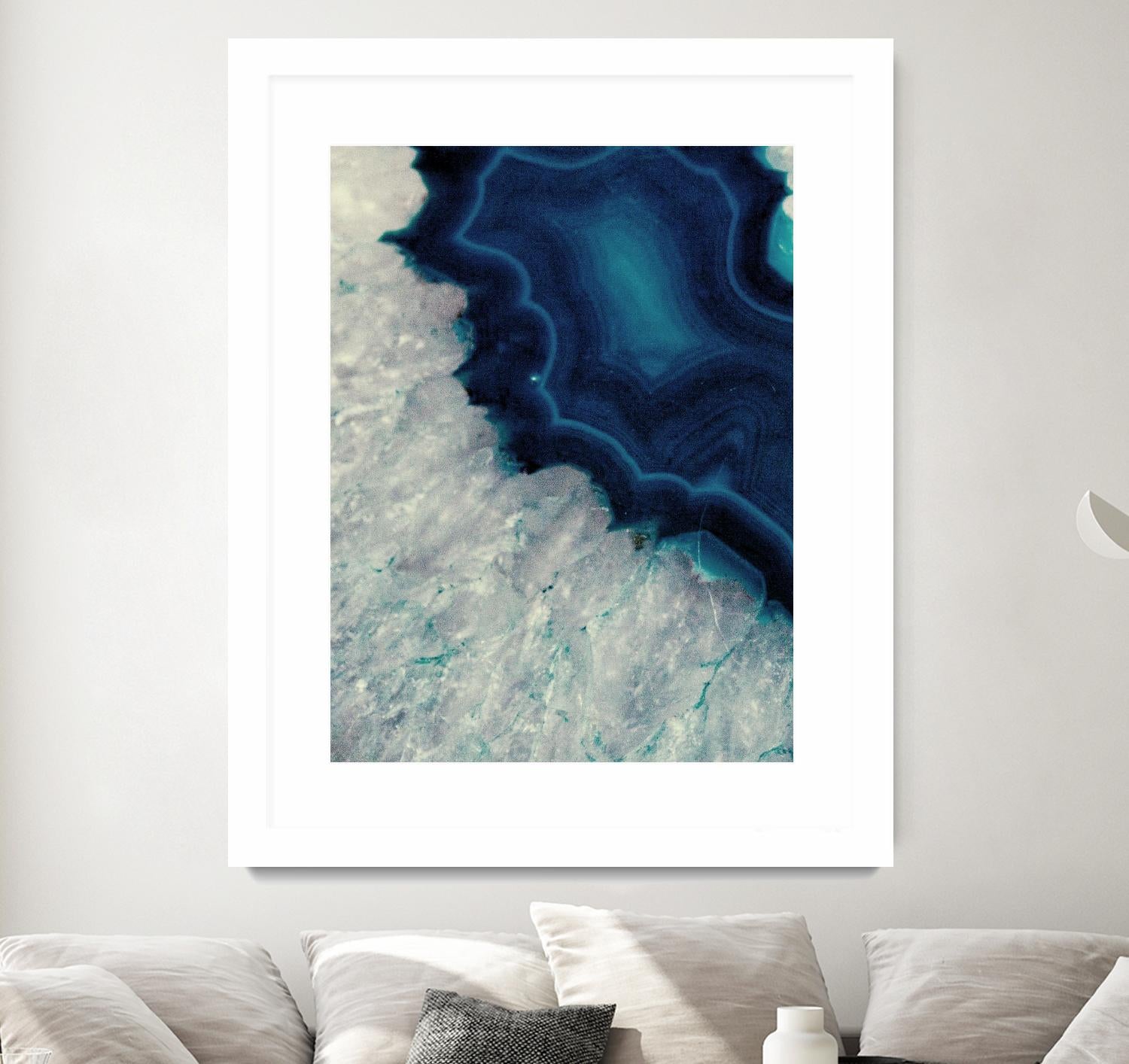 Up Close Blue Mineral I by Susan Bryant on GIANT ART - abstract 