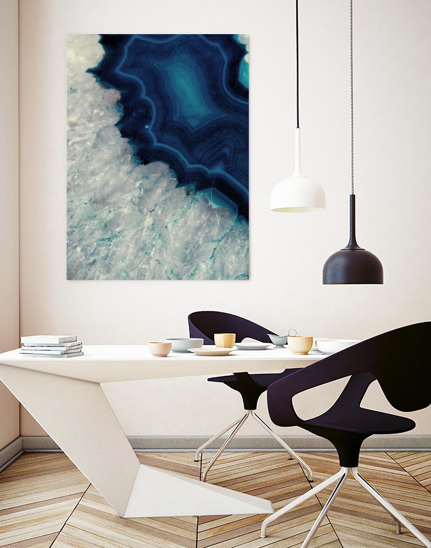 Up Close Blue Mineral I by Susan Bryant on GIANT ART - abstract 