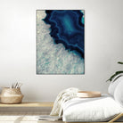 Up Close Blue Mineral I by Susan Bryant on GIANT ART - abstract 