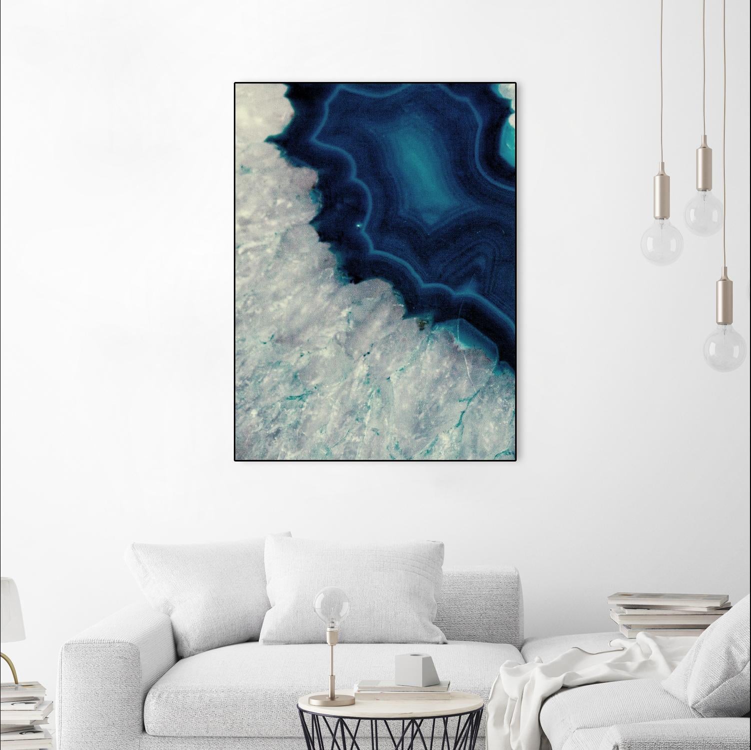 Up Close Blue Mineral I by Susan Bryant on GIANT ART - abstract 