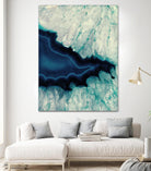 Up Close Blue Mineral II by Susan Bryant on GIANT ART - abstract 