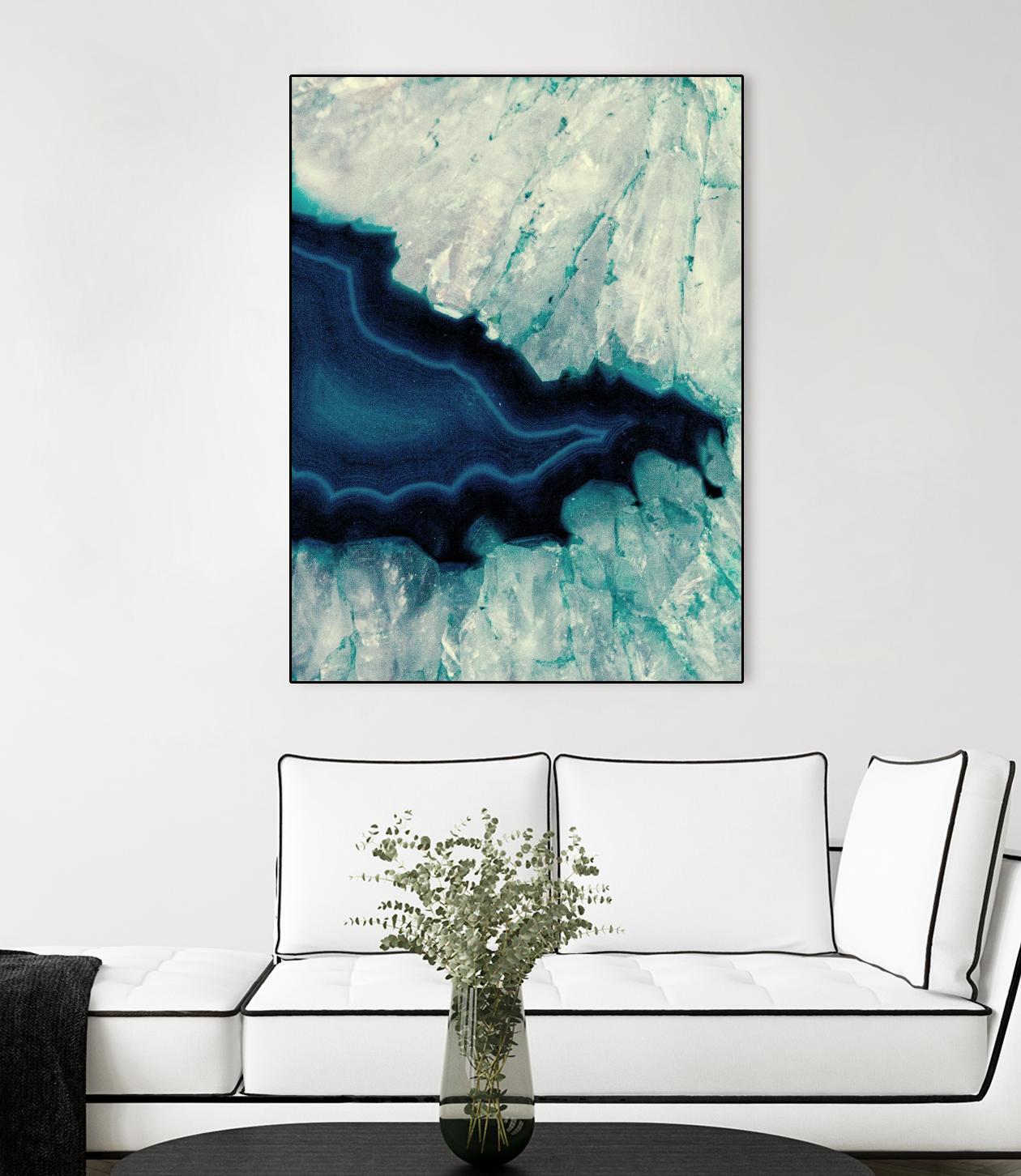 Up Close Blue Mineral II by Susan Bryant on GIANT ART - abstract 