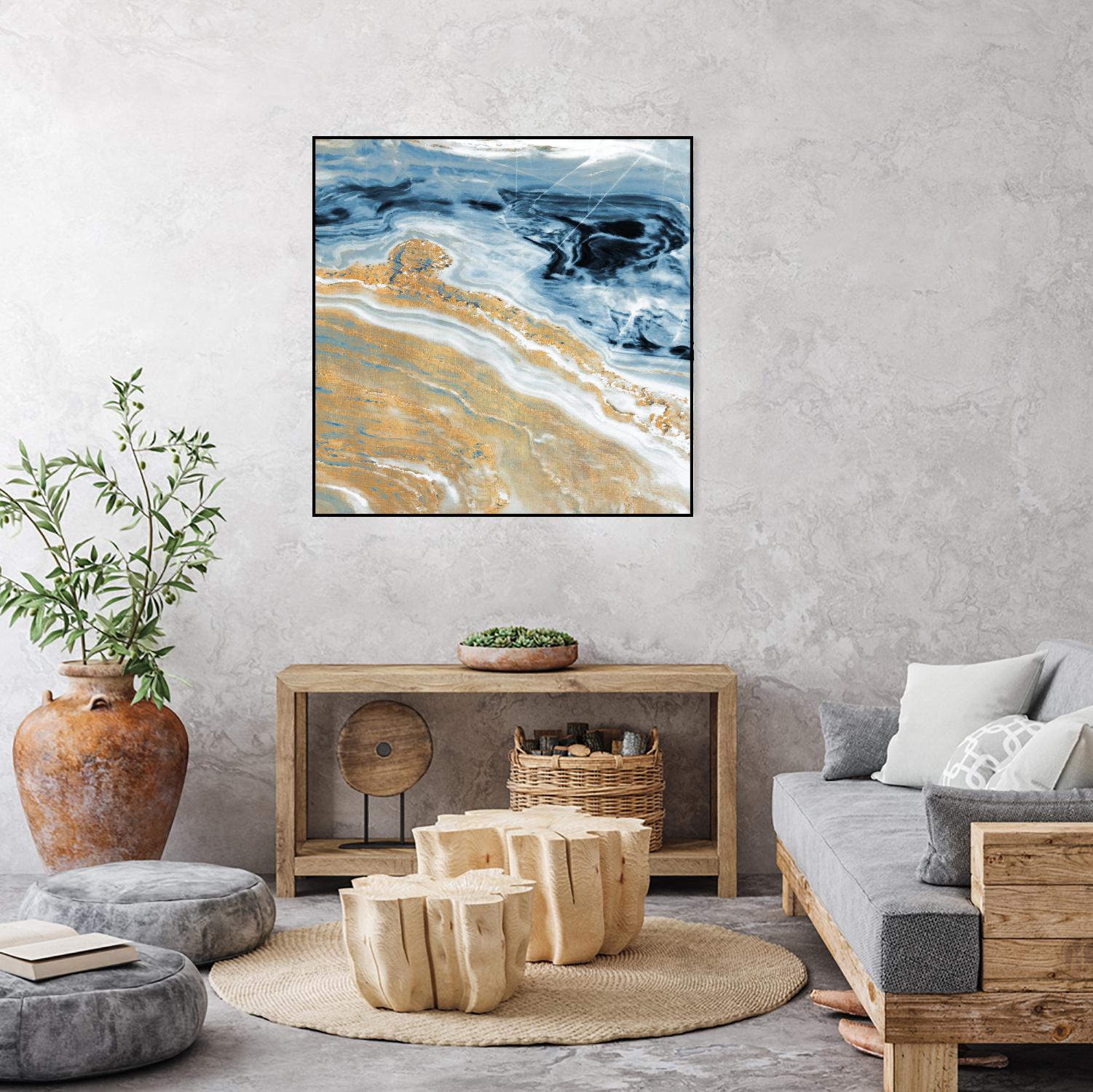 Clear Water With Gold I by Susan Bryant on GIANT ART - coastal photography
