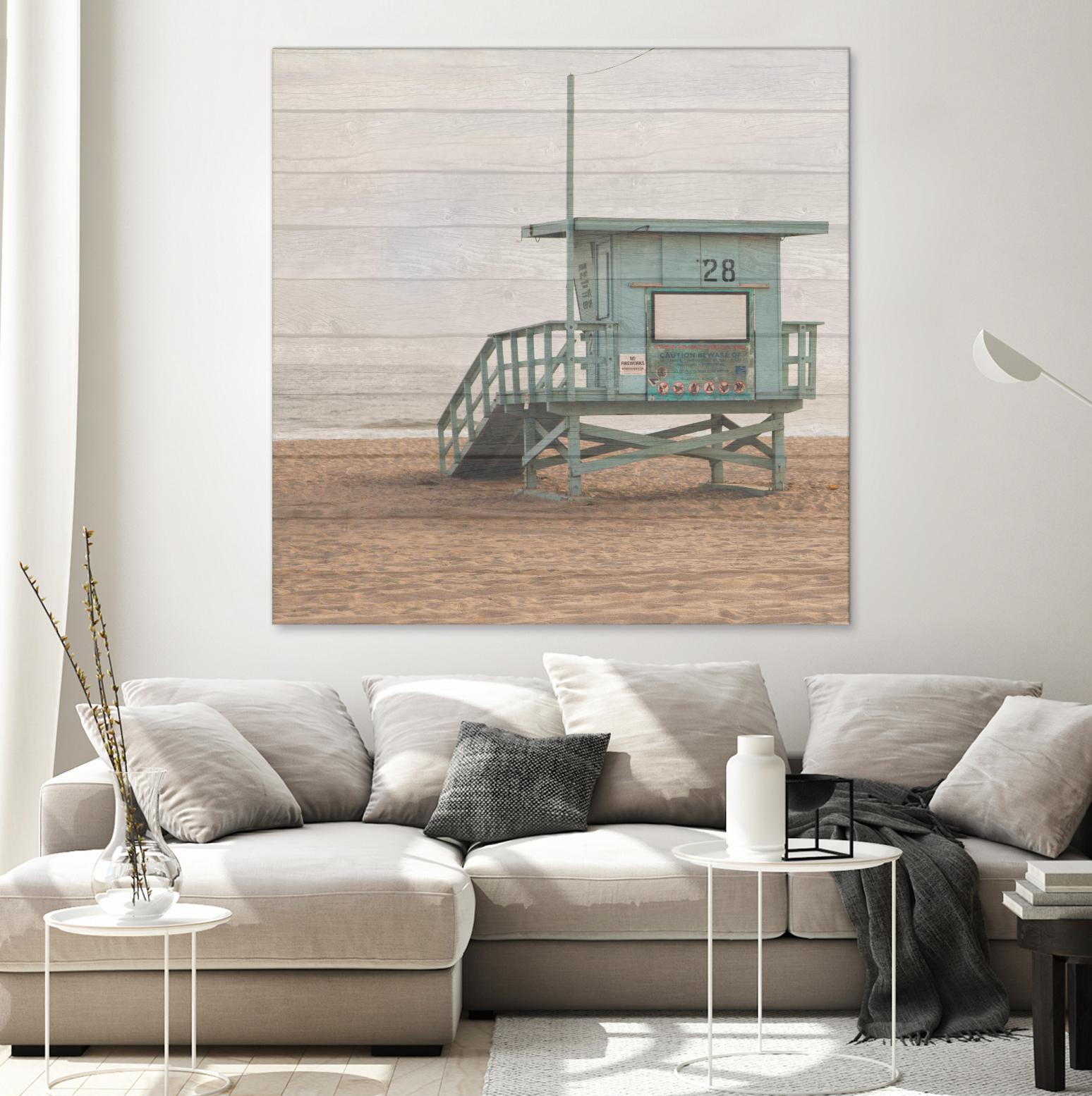 Whitewashed Lifeguard Stand by Susan Bryant on GIANT ART - coastal photography