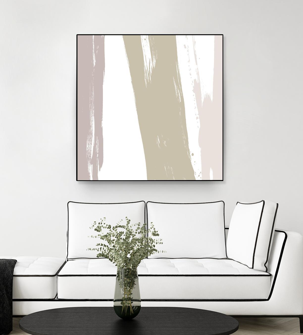 Gray Strokes I by Megan Morris on GIANT ART - abstract 