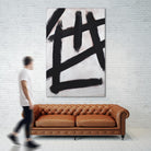 Ink Strokes by Walt Johnson on GIANT ART - black black & white 