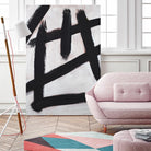 Ink Strokes by Walt Johnson on GIANT ART - black black & white 