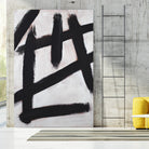 Ink Strokes by Walt Johnson on GIANT ART - black black & white 