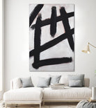 Ink Strokes by Walt Johnson on GIANT ART - black black & white 