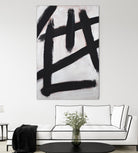 Ink Strokes by Walt Johnson on GIANT ART - black black & white 