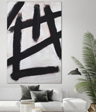 Ink Strokes by Walt Johnson on GIANT ART - black black & white 