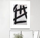 Ink Strokes by Walt Johnson on GIANT ART - black black & white 