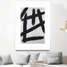 Ink Strokes by Walt Johnson on GIANT ART - black black & white 