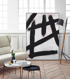 Ink Strokes by Walt Johnson on GIANT ART - black black & white 