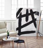 Ink Strokes by Walt Johnson on GIANT ART - black black & white 