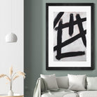 Ink Strokes by Walt Johnson on GIANT ART - black black & white 