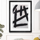Ink Strokes by Walt Johnson on GIANT ART - black black & white 