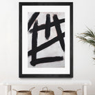 Ink Strokes by Walt Johnson on GIANT ART - black black & white 
