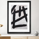 Ink Strokes by Walt Johnson on GIANT ART - black black & white 