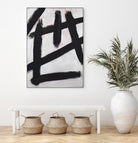 Ink Strokes by Walt Johnson on GIANT ART - black black & white 