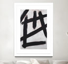 Ink Strokes by Walt Johnson on GIANT ART - black black & white 