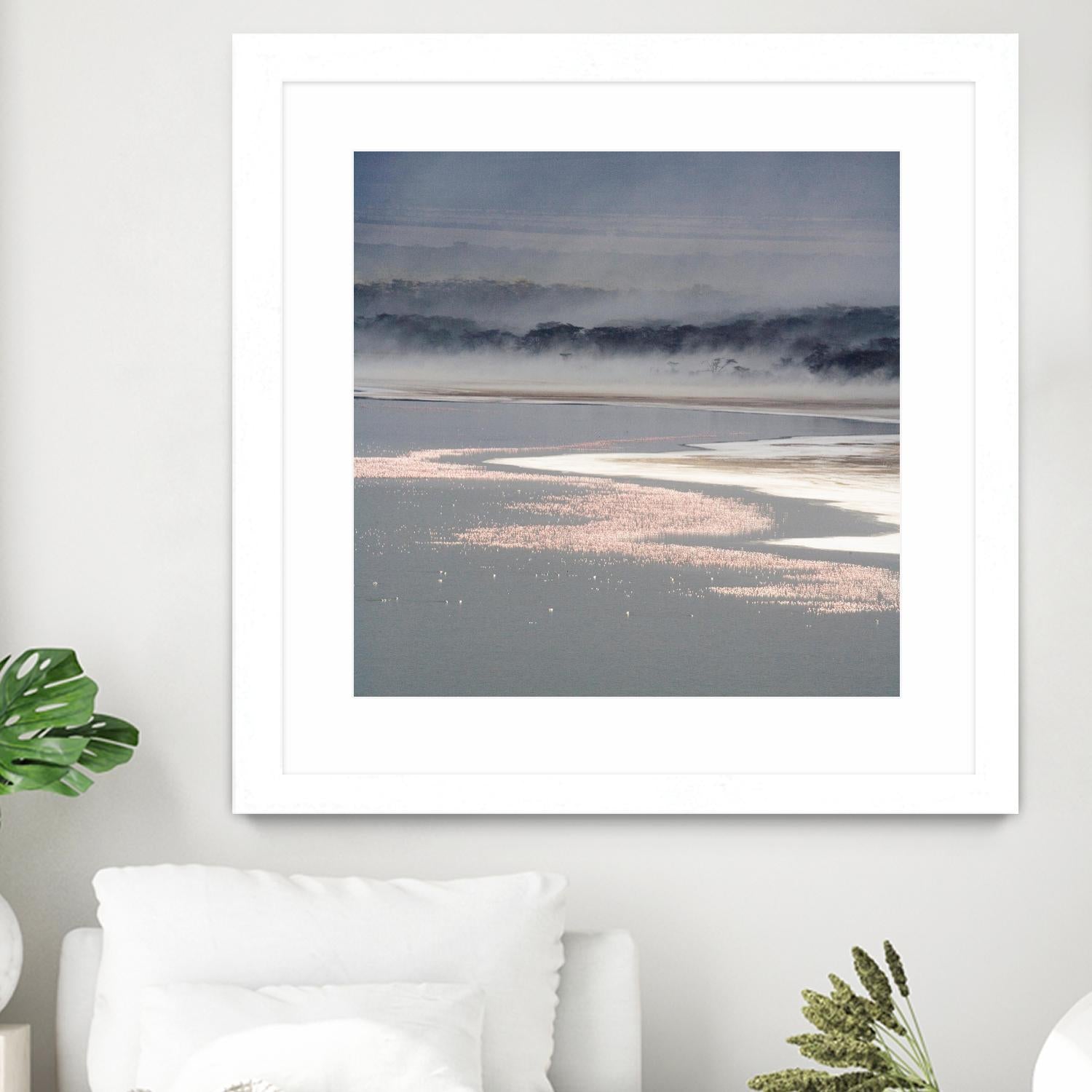 Flamingo Land Square by Carol Walker on GIANT ART - coastal abstract